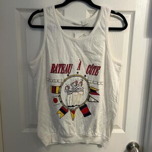 Vintage Eileen & Company Bateau A Cote Tank Top Shirt‎ Size M Has New Tags
